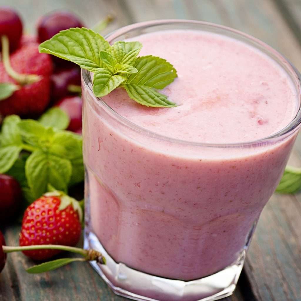 heladería batido de fresa Holy Cow